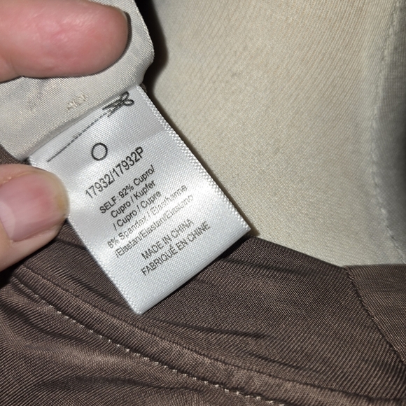 Dolan Left Coast Collection Taupe V-Neck Long Sleeve Dress Size Medium - Picture 9 of 9